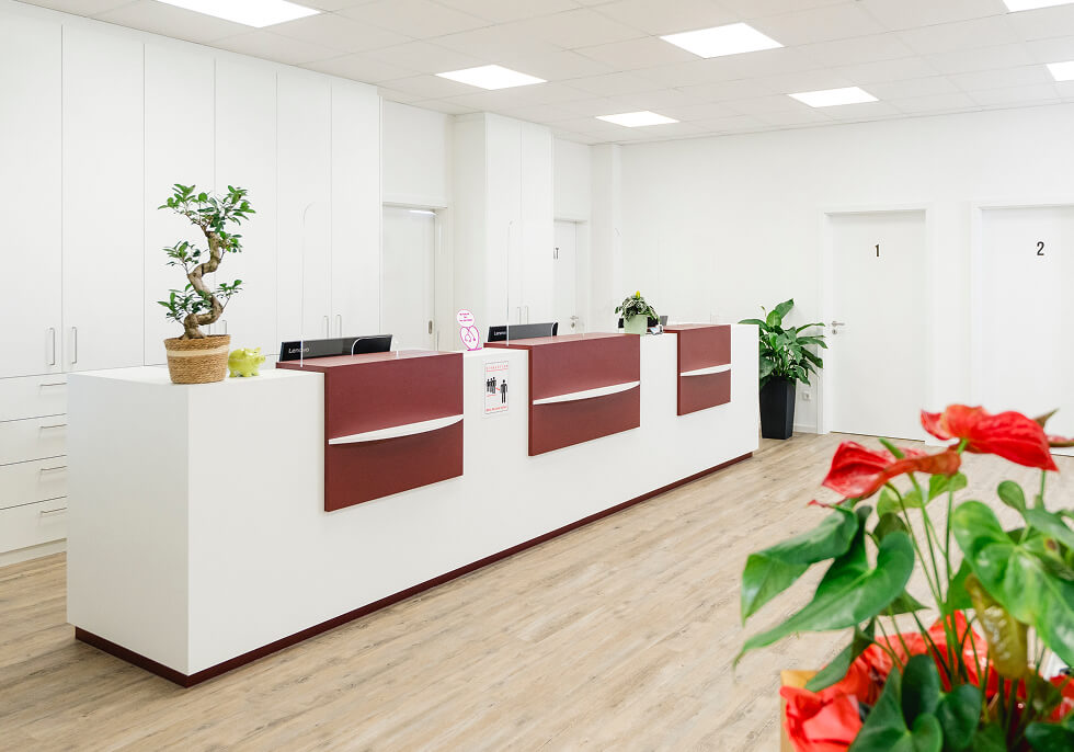 Hausarzt Praxis Empfang Innenbereich