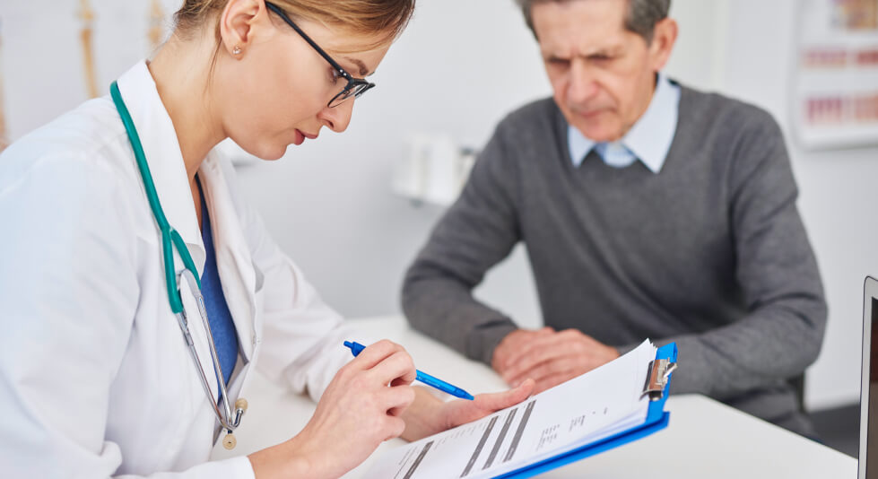 Vorsorgeuntersuchung Patient Arzt